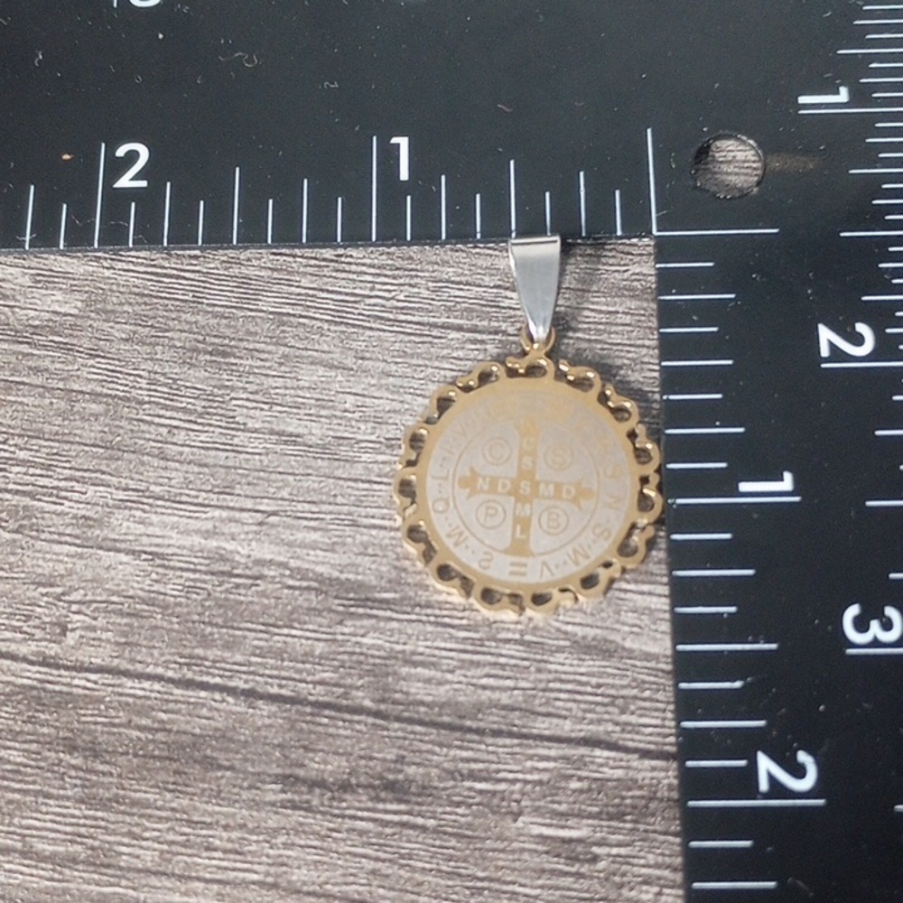 Saint Benedict Religious Pendant P243 - Picture 2 of 3